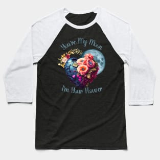 Lunar Bloom: You're my Moon, I'm Your Flower Baseball T-Shirt